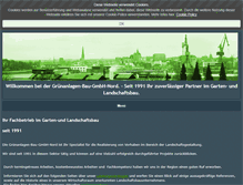 Tablet Screenshot of gruenanlagen-bau-nord.de